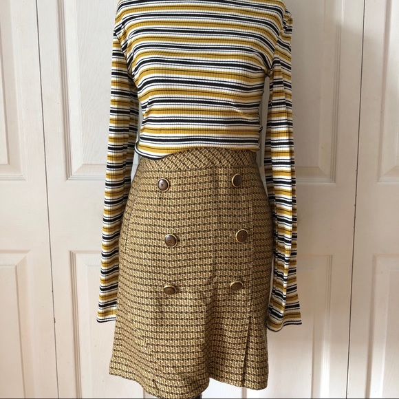LOFT brown patterned sailor mini skirt - Picture 9 of 9